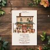 ヴィンテージ西カウボーイ素朴カントリー結婚式 招待状