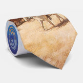 ヴィンテージ西カウボーイ、ワイエスの幌馬車 ネクタイ (ロール)