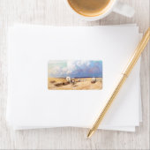 ヴィンテージ西カウボーイ、ワイエスの幌馬車 ラベル (インサイチュ)