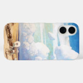 ヴィンテージ西カウボーイ、ワイエスの幌馬車 Case-Mate iPhoneケース (裏面 (横))