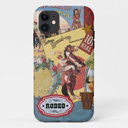 ヴィンテージ西コラージュiphone 5ケース Case-Mate iPhoneケース (裏面)