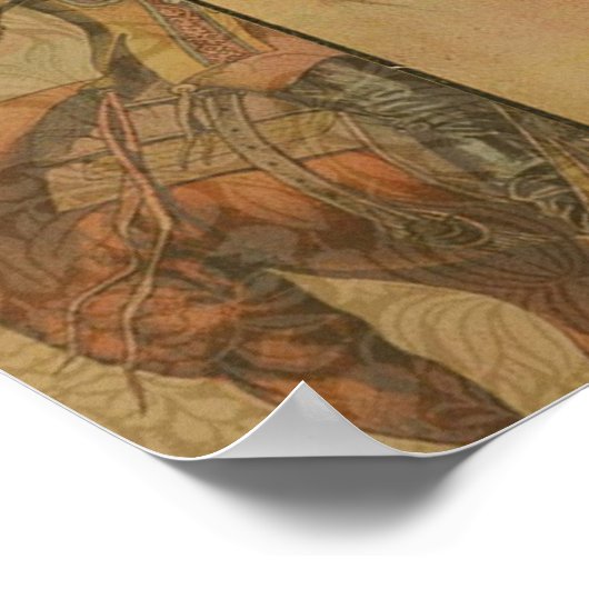 ヴィンテージ西バッファロービルワイルドウエストショーポスター ポスター (角)