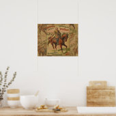 ヴィンテージ西バッファロービルワイルドウエストショーポスター ポスター (キッチン)