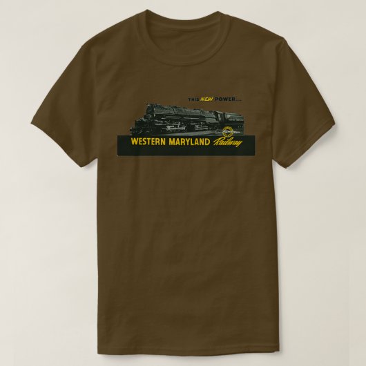 ヴィンテージ西メリーランド鉄道 Tシャツ (デザイン正面)