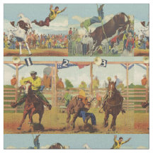 ヴィンテージ西ロデオイベントカウボーイズ馬牛
