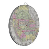 ヴィンテージ西州の地統一された図（1853年） ダーツボード (正面左)