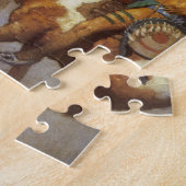 ヴィンテージ西洋美術インディアン戦争パーティーby NC Wyeth ジグソーパズル (側面)