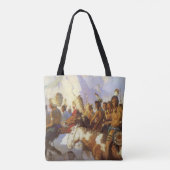 ヴィンテージ西洋美術インディアン戦争パーティーby NC Wyeth トートバッグ (裏面)