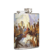 ヴィンテージ西洋美術インディアン戦争パーティーby NC Wyeth フラスク (右)