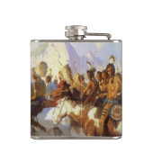 ヴィンテージ西洋美術インディアン戦争パーティーby NC Wyeth フラスク (裏面)