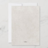 ヴィンテージ西結婚馬 招待状 (裏面)