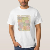 ヴィンテージ西部の州の地図 Tシャツ (正面)