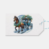 ヴィンテージ西部馬車 ギフトタグ (正面(横))