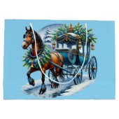 ヴィンテージ西部馬車 ラージペーパーバッグ (裏面)