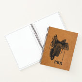 ヴィンテージ西馬鞍モノグラムスケッチ ノートブック (内部)