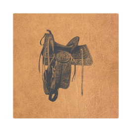 ヴィンテージ西馬鞍 メタルプリント