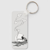 ヴィンテージ西、インディアンで彼の孤独でNCワイエス キーホルダー (裏面)