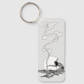 ヴィンテージ西、インディアンで彼の孤独でNCワイエス キーホルダー (正面)