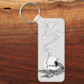 ヴィンテージ西、インディアンで彼の孤独でNCワイエス キーホルダー (正面)