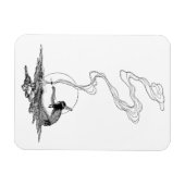 ヴィンテージ西、インディアンで彼の孤独でNCワイエス マグネット (横)