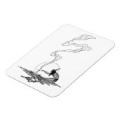 ヴィンテージ西、インディアンで彼の孤独でNCワイエス マグネット (左側)