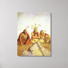 ヴィンテージ西、ガーディアン戦争またはNCワイエスによる平和 キャンバスプリント