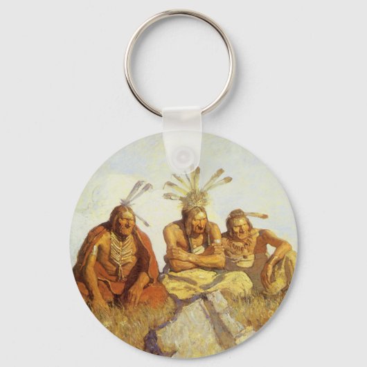 ヴィンテージ西、ガーディアン戦争またはNCワイエスによる平和 キーホルダー (正面)