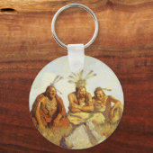 ヴィンテージ西、ガーディアン戦争またはNCワイエスによる平和 キーホルダー (裏面)