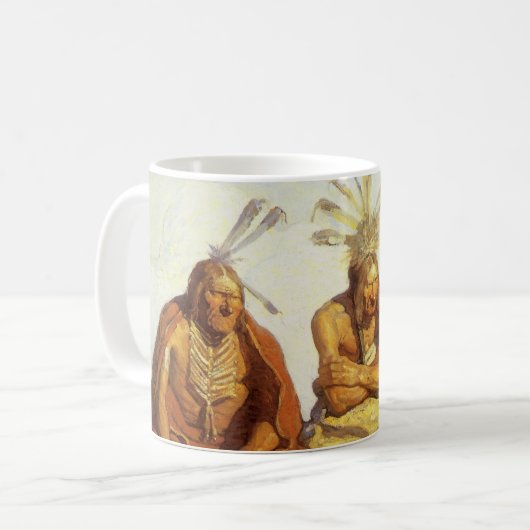 ヴィンテージ西、ガーディアン戦争またはNCワイエスによる平和 コーヒーマグカップ (正面左)