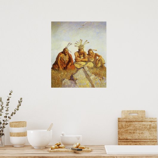 ヴィンテージ西、ガーディアン戦争またはNCワイエスによる平和 ポスター (キッチン)