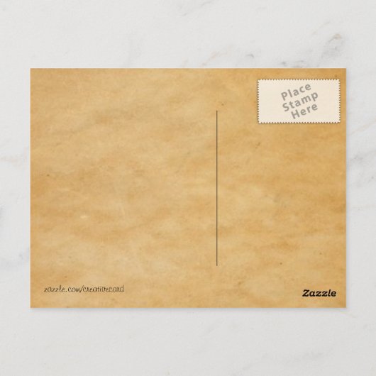 ヴィンテージ見た目はがき ポストカード (裏面)