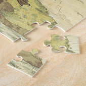 ヴィンテージ見てカモメ様の鳥が岩のパズル ジグソーパズル (側面)