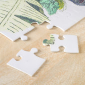 ヴィンテージ見て鳥が枝に止まったパズル ジグソーパズル (側面)