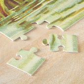 ヴィンテージ見て、2つのアヒルいくつかの水の近くにパズル ジグソーパズル (側面)