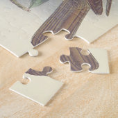 ヴィンテージ見る鳥が枝に止まった ジグソーパズル (側面)