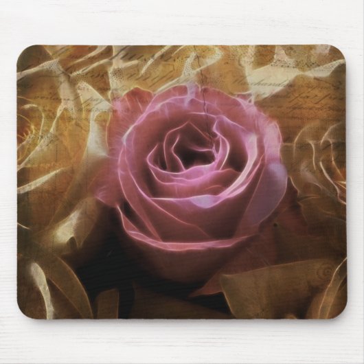 ヴィンテージ親切な愛のロマンチックな1は、独身のの上がりました マウスパッド (正面)