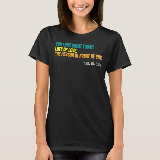 ヴィンテージ親愛が私の後ろに今日見える素晴らし Tシャツ (正面)