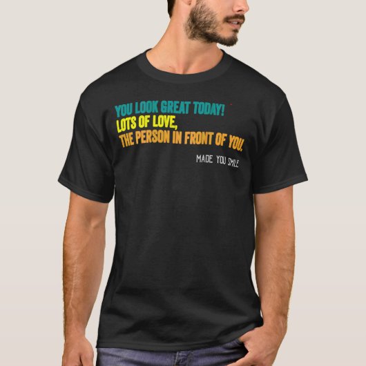 ヴィンテージ親愛が私の後ろに今日見える素晴らし Tシャツ (正面)