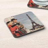 ヴィンテージ観光客アットエッフェルタワーパリバケーション コースター (左側)