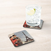 ヴィンテージ観光客アットエッフェルタワーパリバケーション コースター (右側)