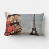 ヴィンテージ観光客アットエッフェルタワーパリバケーション ランバークッション (正面)