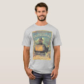 ヴィンテージ観光客ガイド – スイスのカバーアート Tシャツ (正面フル)