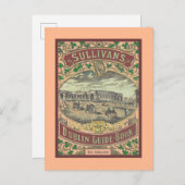 ヴィンテージ観光客ガイドDublinアイルランド旅行 ポストカード (正面/裏面)