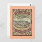 ヴィンテージ観光客ガイドDublinアイルランド旅行 ポストカード (正面/裏面)