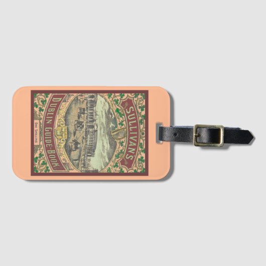 ヴィンテージ観光客ガイドDublinアイルランド旅行 ラゲッジタグ (正面横)