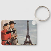 ヴィンテージ観光客旅行インパリエッフェルタワー キーホルダー (正面)
