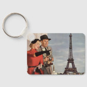ヴィンテージ観光客旅行インパリエッフェルタワー キーホルダー (裏面)
