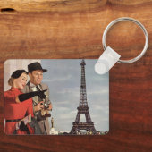 ヴィンテージ観光客旅行インパリエッフェルタワー キーホルダー (正面)