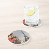 ヴィンテージ観光客旅行インパリエッフェルタワー コースター (側面)