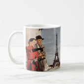 ヴィンテージ観光客旅行インパリエッフェルタワー コーヒーマグカップ (左)